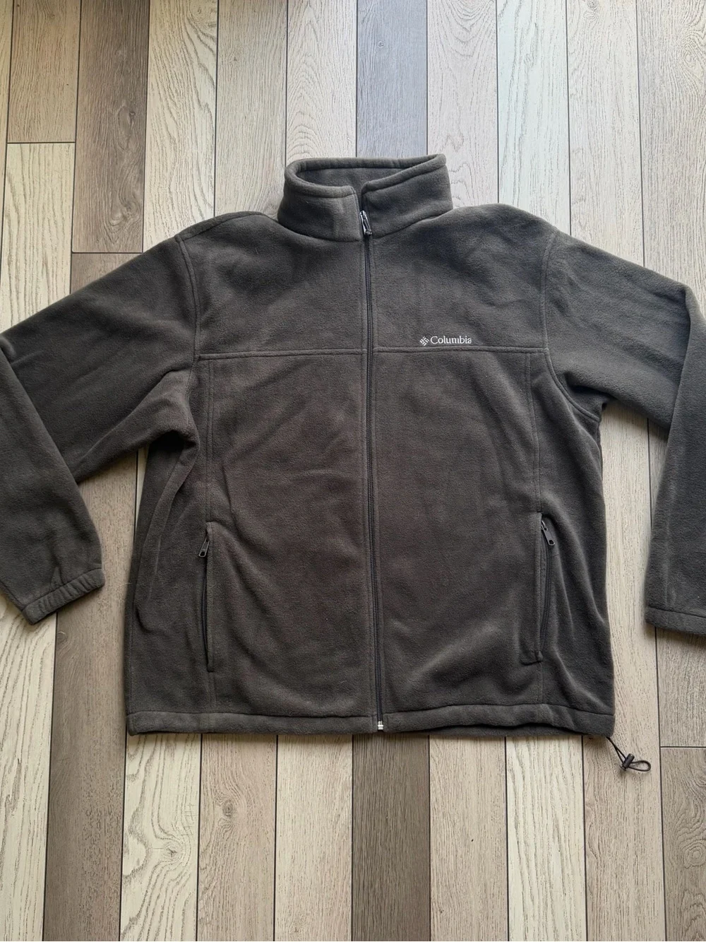 Columbia Dark Brown Full-Zip Fleece Jacket XXL